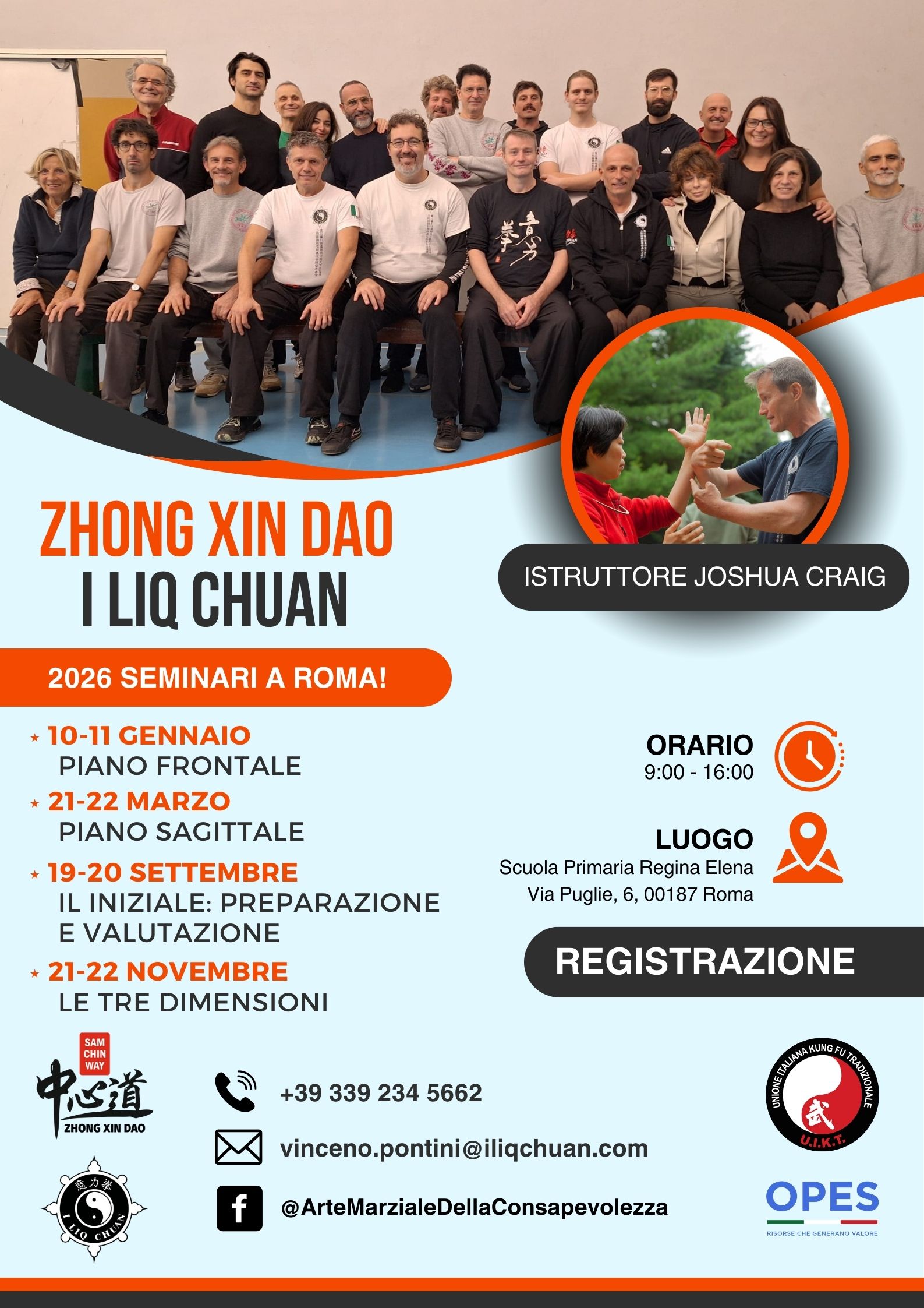 [Rome, Italy] Sagittal Plane: Awareness, Movement and Power with Instructor Joshua Craig